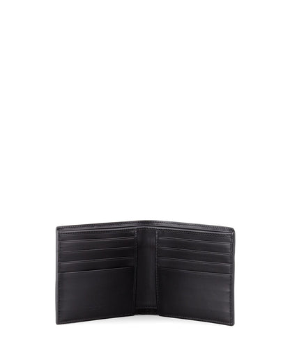 Bottega Veneta Basic Bifold Wallet Woven Navy