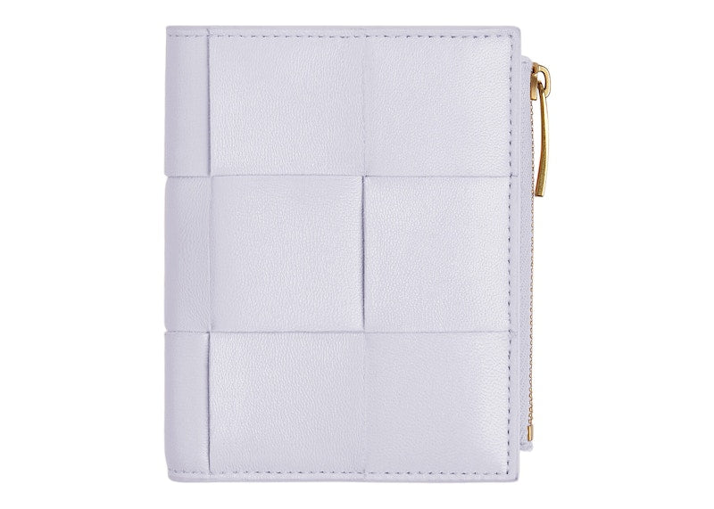 Bottega Veneta Bi-Fold Zip Wallet Intreccio Mirth Washed