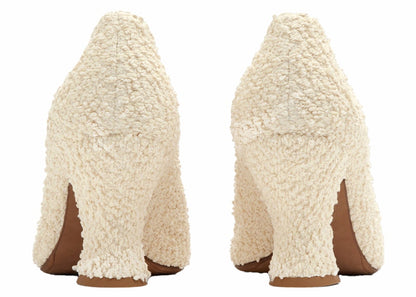 Bottega Veneta Bouclé Almond Pump 75 Off White (Women's)