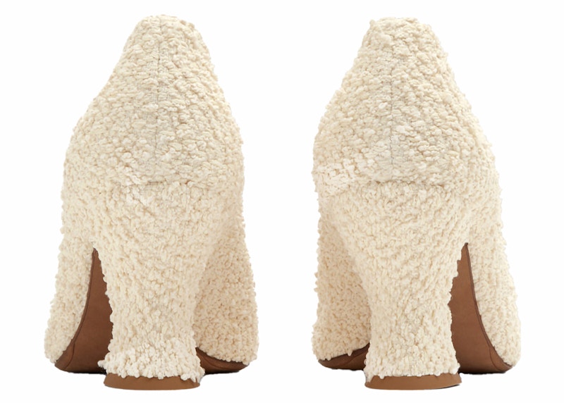 Bottega Veneta Bouclé Almond Pump 75 Off White (Women's)