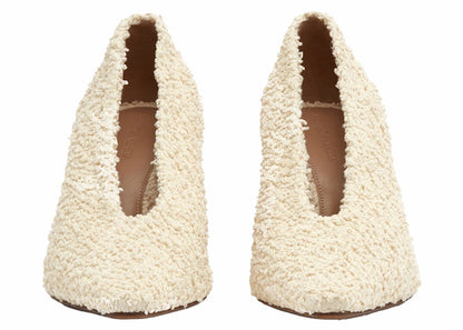 Bottega Veneta Bouclé Almond Pump 75 Off White (Women's)