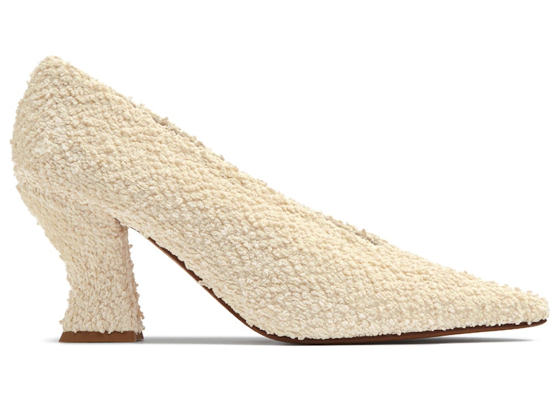 Bottega Veneta Bouclé Almond Pump 75 Off White (Women's)