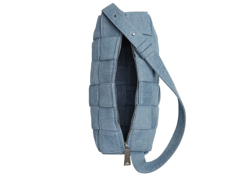 Bottega Veneta Brick Cassette Shoulder Bag Indigo Washed