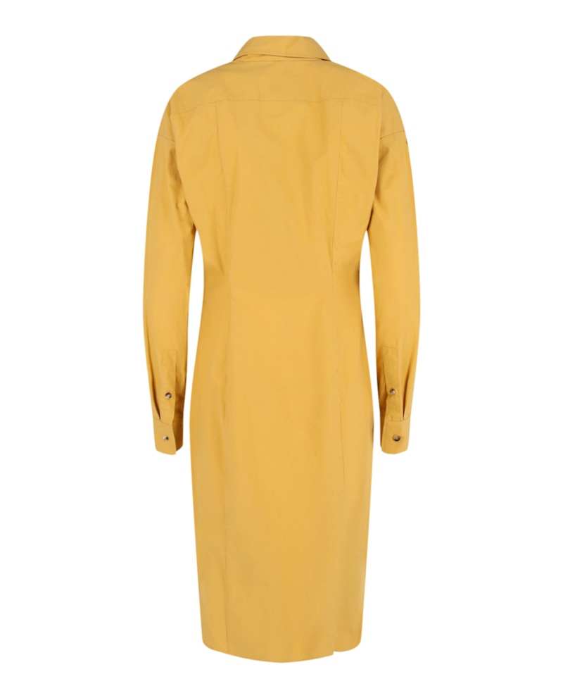 Bottega Veneta Button-Up Shirt Dress Sunset