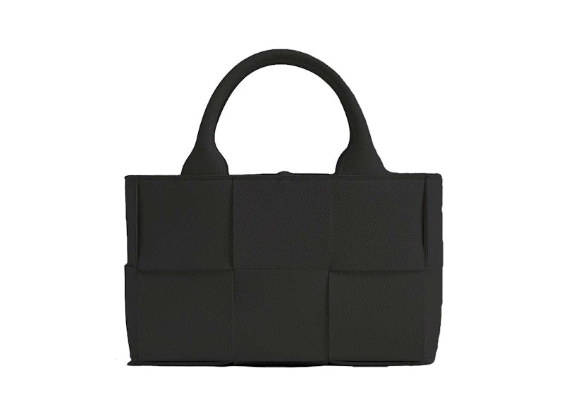 Bottega Veneta Candy Arco Tote Bag Micro Intreccio Black
