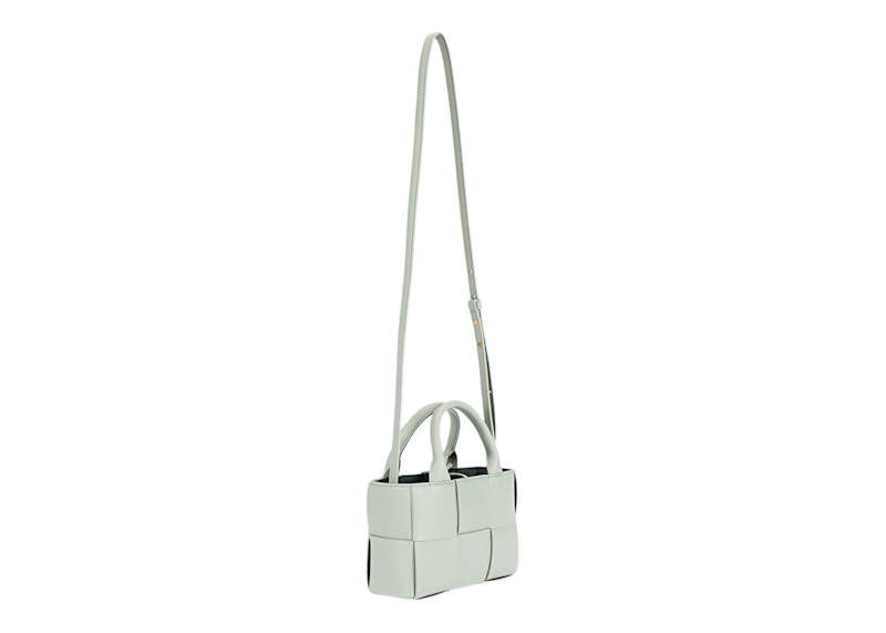 Bottega Veneta Candy Arco Tote Bag Micro Intreccio Sage Green