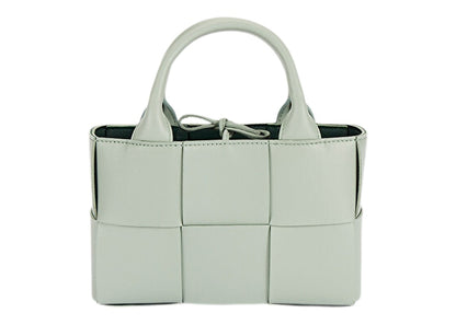 Bottega Veneta Candy Arco Tote Bag Micro Intreccio Sage Green