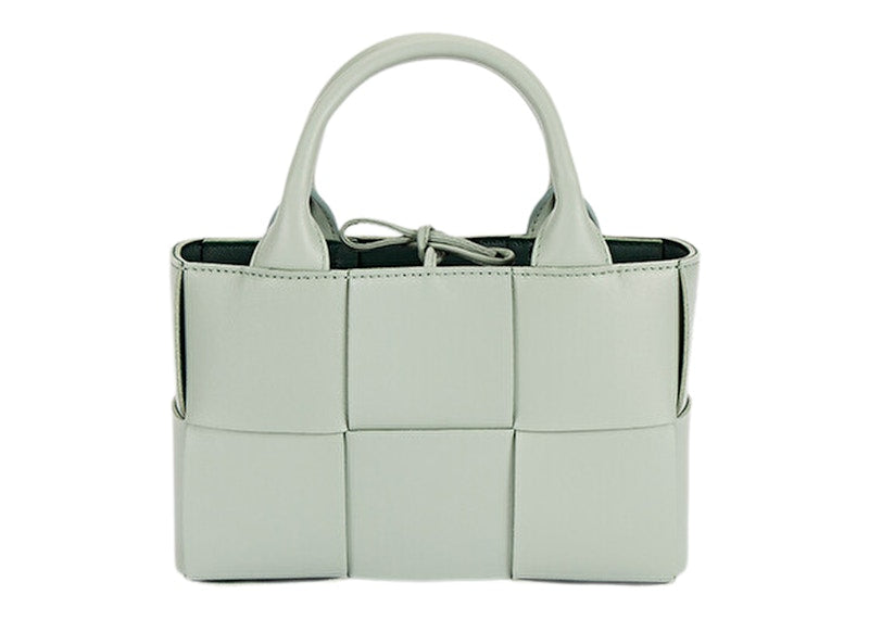 Bottega Veneta Candy Arco Tote Bag Micro Intreccio Sage Green
