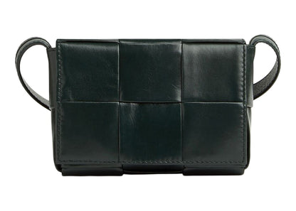 Bottega Veneta Candy Cassette Crossbody Bag Mini Intreccio Inkwell