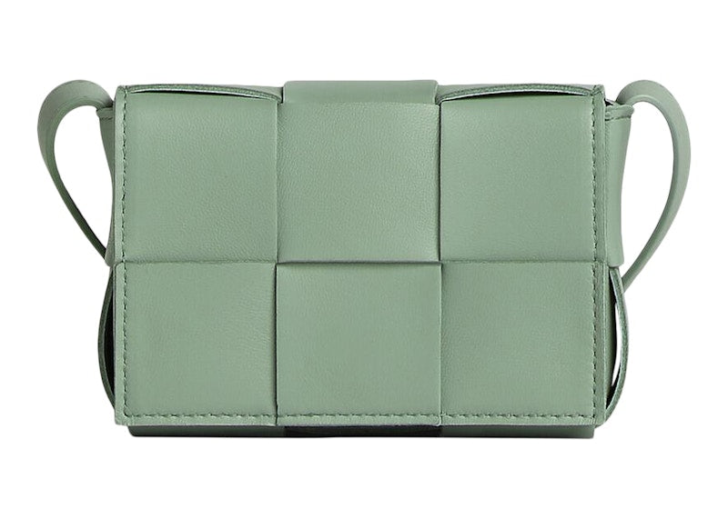 Bottega Veneta Candy Cassette Crossbody Bag Mini Intreccio New Sauge