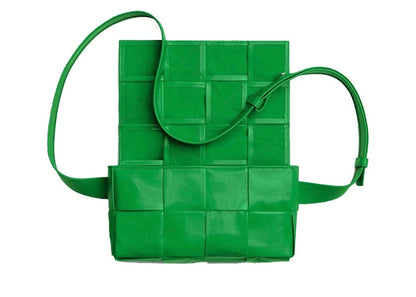 Bottega Veneta Cassette Belt Bag Mini Intreccio Parakeet