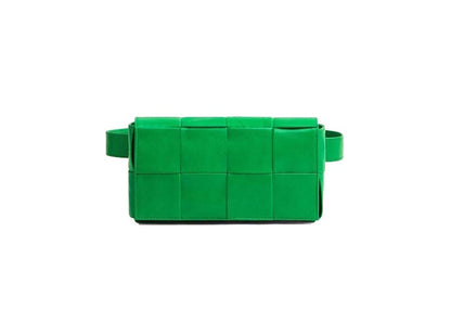 Bottega Veneta Cassette Belt Bag Mini Intreccio Parakeet