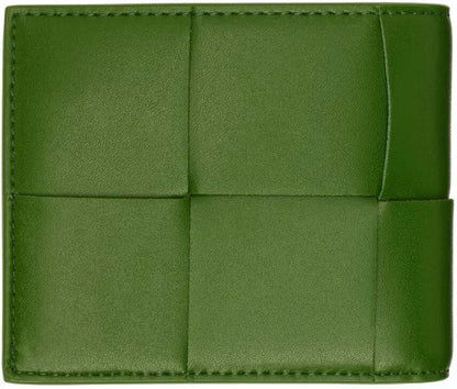 Bottega Veneta Cassette Bi-Fold Wallet Avocado