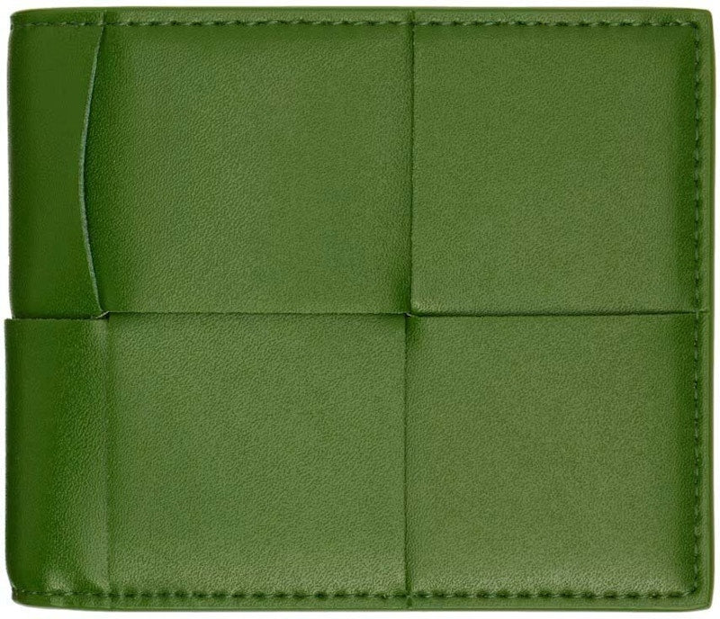 Bottega Veneta Cassette Bi-Fold Wallet Avocado