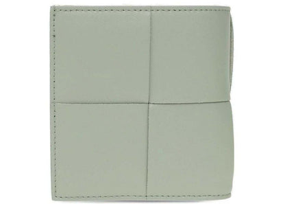 Bottega Veneta Cassette Bi-Fold Wallet New Sauge/Silver