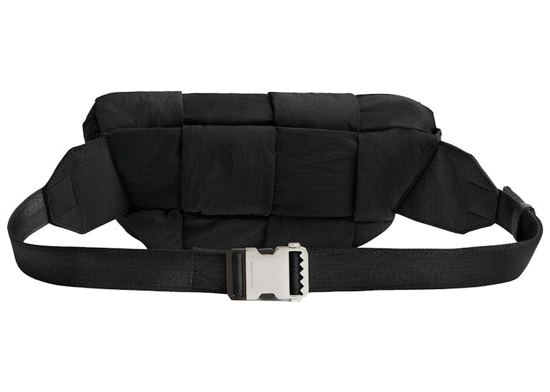 Bottega Veneta Cassette Bumbag Intreccio Black