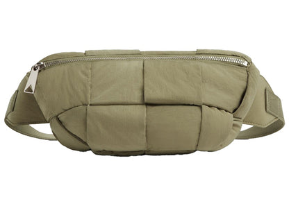 Bottega Veneta Cassette Bumbag Intreccio Travertine