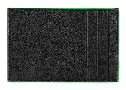 Bottega Veneta Cassette Card Case Black/Parakeet