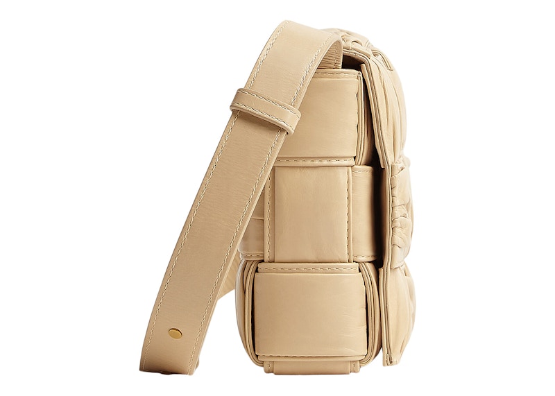 Bottega Veneta Cassette Crossbody Bag Foulard Intreccio Porridge