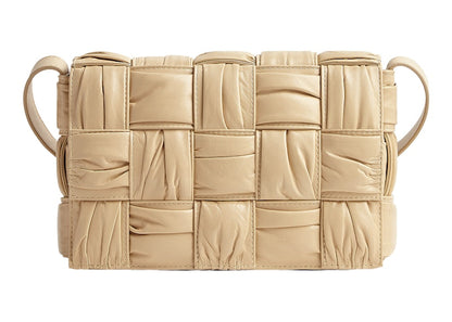 Bottega Veneta Cassette Crossbody Bag Foulard Intreccio Porridge