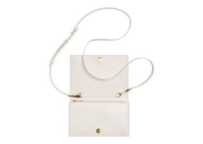 Bottega Veneta Cassette Crossbody Bag Mini Foulard Intreccio White