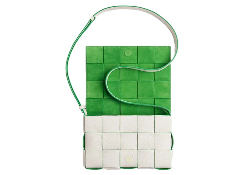 Bottega Veneta Cassette Intrecciato White/Parakeet