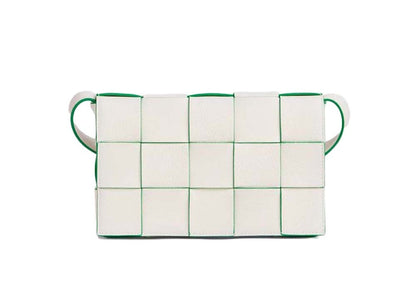 Bottega Veneta Cassette Intrecciato White/Parakeet