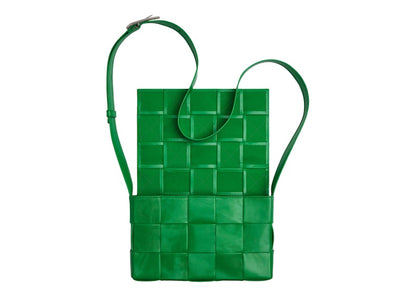 Bottega Veneta Cassette Intreccio Crossbody Bag Parakeet