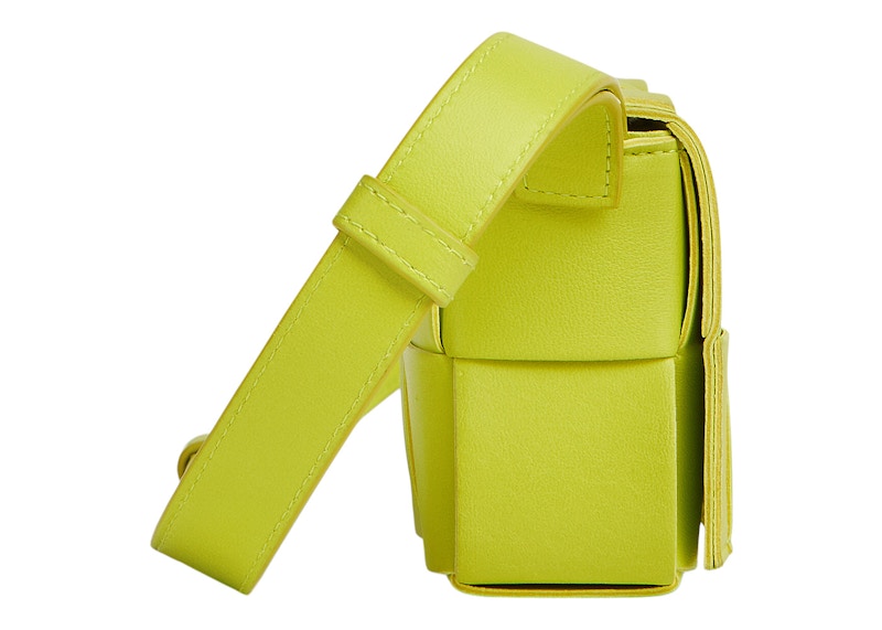 Bottega Veneta Cassette Mini Intreccio Acid Kiwi