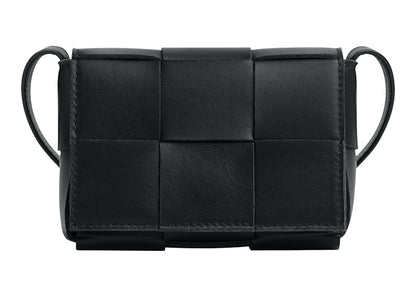 Bottega Veneta Cassette Mini Intreccio Black