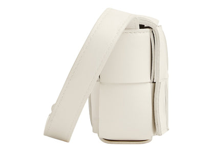 Bottega Veneta Cassette Mini Intreccio White