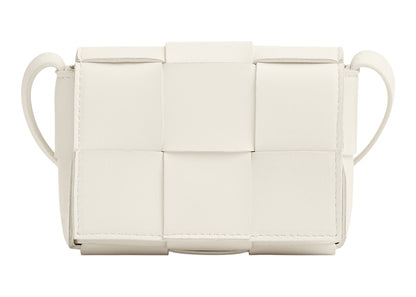 Bottega Veneta Cassette Mini Intreccio White