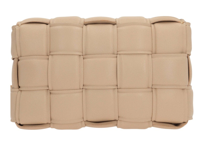 Bottega Veneta Cassette Shoulder Bag Mini Padded Intrecciato Beige