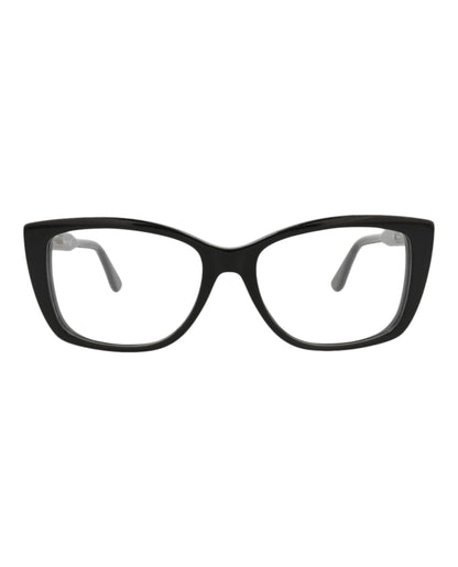 Bottega Veneta Cat Eye-Frame Acetate Optical Frames Black Black Transparent (BV0183O-30002479-001)