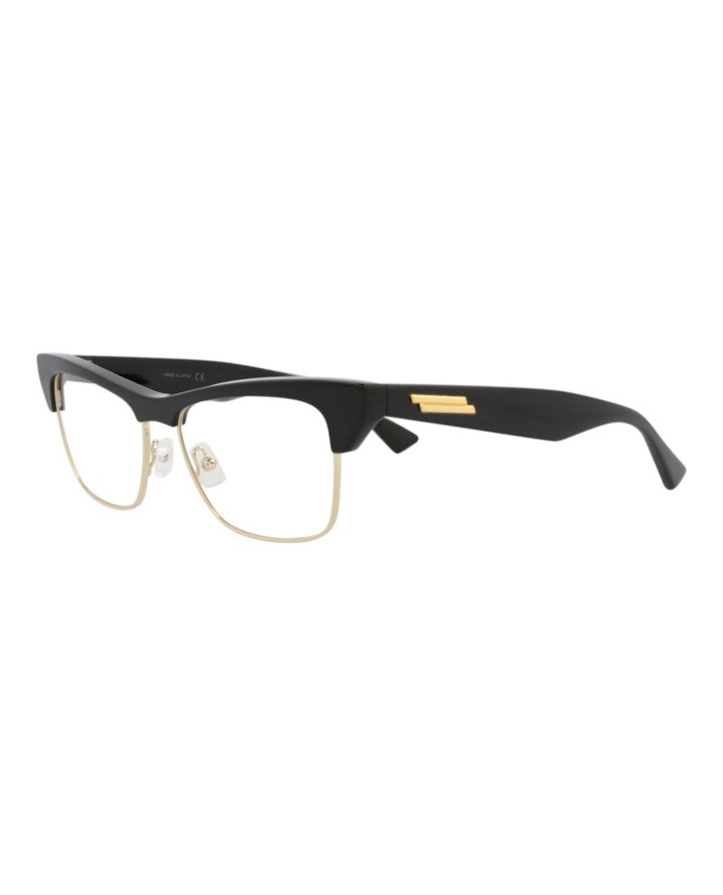 Bottega Veneta Cat Eye-Frame Acetate Optical Frames Black Black Transparent (BV1100O-30011043-001)