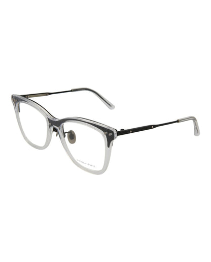 Bottega Veneta Cat Eye-Frame Acetate Optical Frames Crystal Black Transparent (BV0145O-30001690-001)