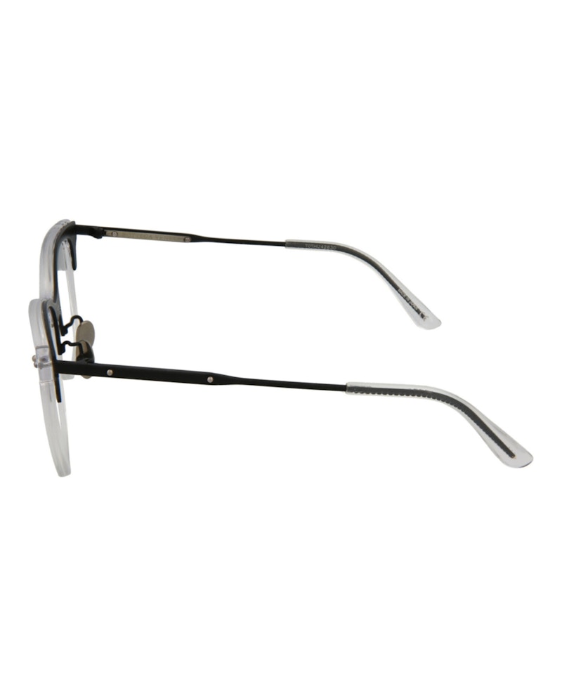 Bottega Veneta Cat Eye-Frame Acetate Optical Frames Crystal Black Transparent (BV0145O-30001690-001)