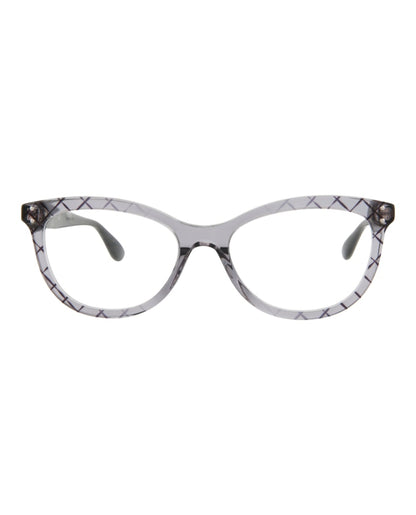 Bottega Veneta Cat Eye-Frame Acetate Optical Frames Grey Black Transparent (BV0235O-30006409-001)