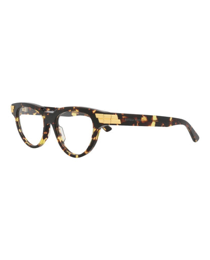 Bottega Veneta Cat Eye-Frame Acetate Optical Frames Havana Havana Transparent (BV1106O-30011030-002)