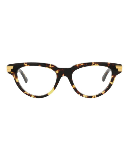 Bottega Veneta Cat Eye-Frame Acetate Optical Frames Havana Havana Transparent (BV1106O-30011030-002)