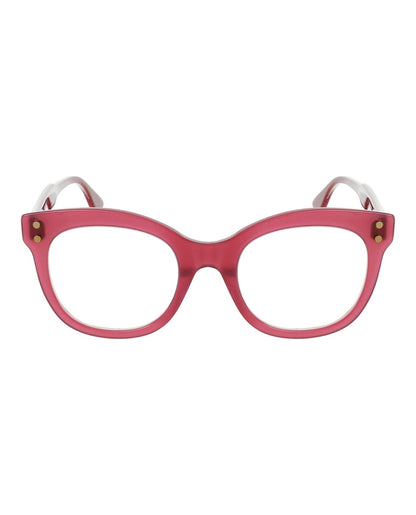 Bottega Veneta Cat Eye-Frame Acetate Optical Frames Pink Crystal Transparent (BV0241O-30006517-003)