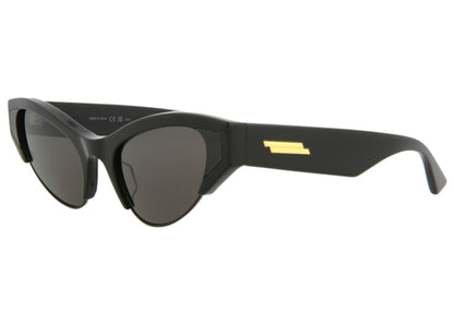 Bottega Veneta Cat Eye-Frame Acetate Sunglasses Black/Grey (BV1102S-30011036-001-00011)