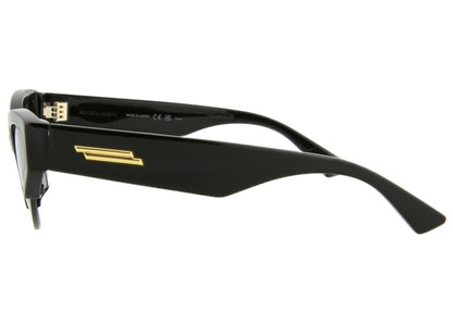 Bottega Veneta Cat Eye-Frame Acetate Sunglasses Black/Grey (BV1102S-30011036-001-00011)
