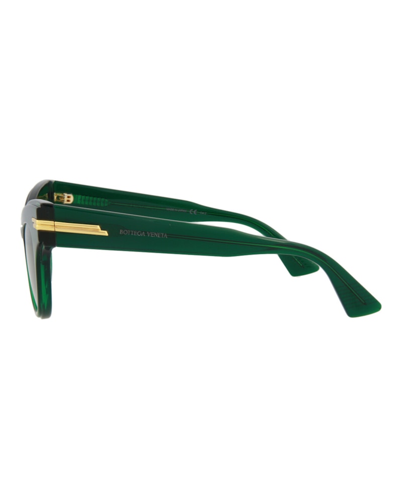 Bottega Veneta Cat Eye-Frame Acetate Sunglasses Green/Green/Green (BV1004S-30007851-005)