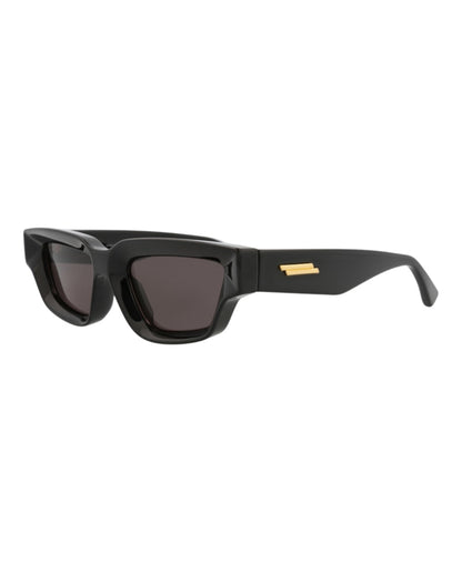 Bottega Veneta Cat Eye-Frame Injection Sunglasses Black Black Grey (BV1250S-30014559-001)