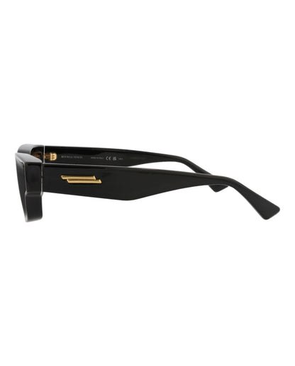 Bottega Veneta Cat Eye-Frame Injection Sunglasses Black Black Grey (BV1250S-30014559-001)
