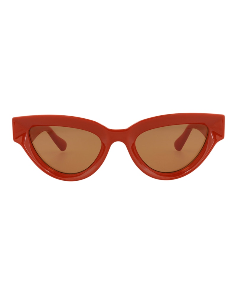 Bottega Veneta Cat Eye-Frame Injection Sunglasses Orange Orange Brown (BV1249S-30014560-004)