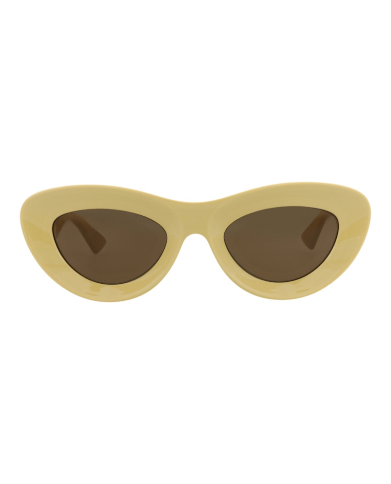 Bottega Veneta Cat Eye-Frame Injection Sunglasses Yellow Yellow Brown (BV1325S-30015750-002)