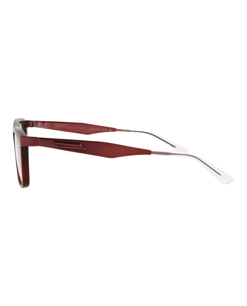 Bottega Veneta Cat Eye-Frame Metal Optical Frames Burgundy Burgundy Transparent (BV1133O-30011517-003)