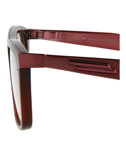 Bottega Veneta Cat Eye-Frame Metal Optical Frames Burgundy Burgundy Transparent (BV1133O-30011517-003)